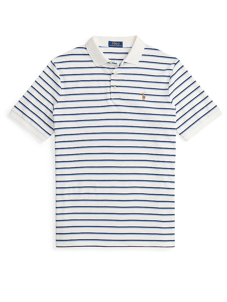 Polo Ralph Lauren Polo Shirt White Blue Multi M Men 7